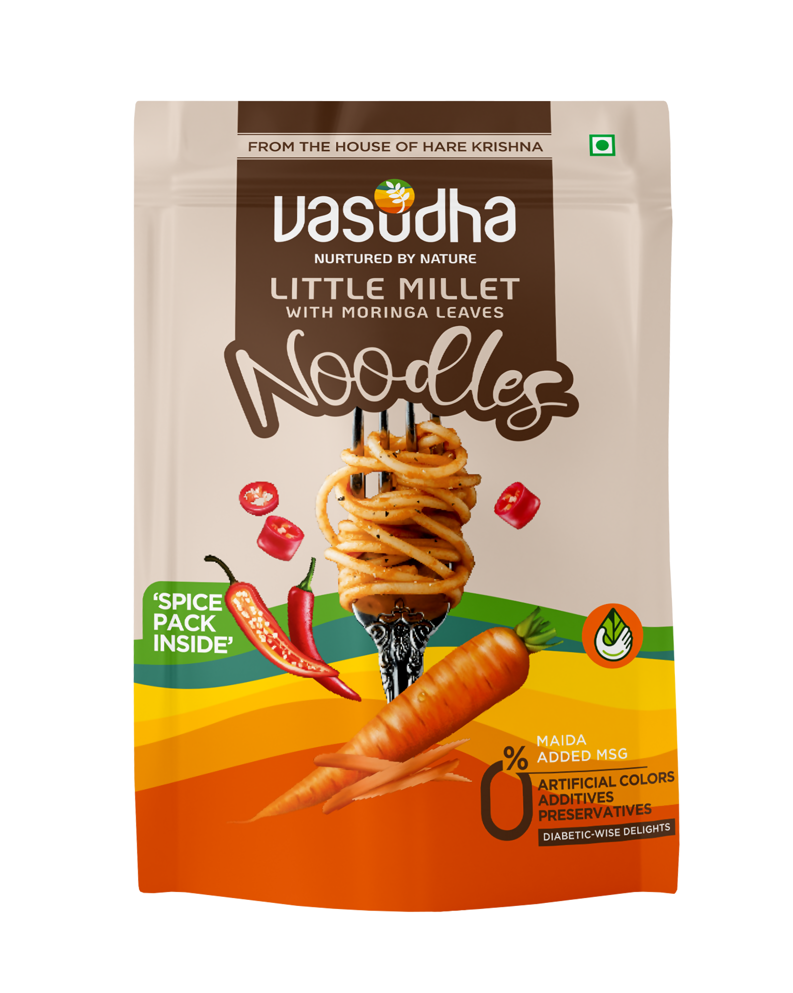 Vasudha Nurtured By Nature Moringa Little Millet Noodles