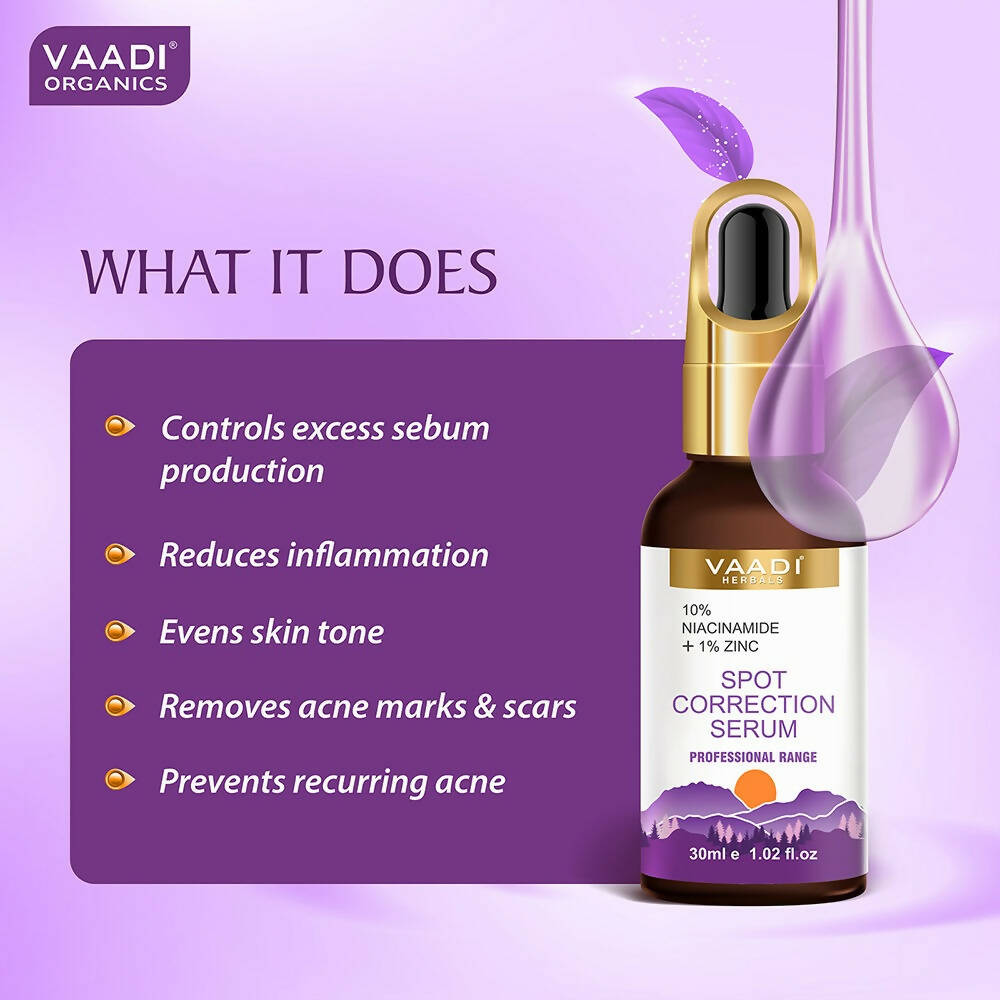 Vaadi Herbals Spot Correction Serum With 10 % Niacinamide & 1% Zinc - Drmedicart