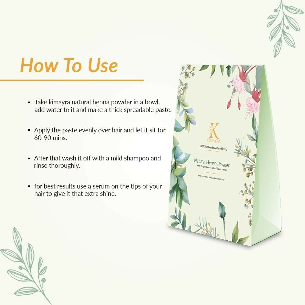 Kimayra World Organic Natural Henna Powder for Hair Care