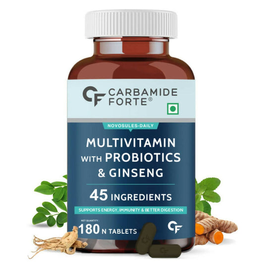 Carbamide Forte Multivitamin Tablets for Men & Women with Probiotics & Ginseng