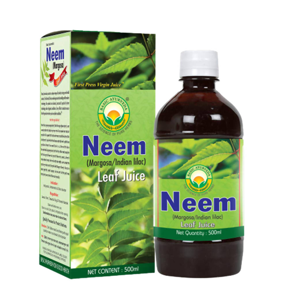 Buy Basic Ayurveda Neem Leaf Margosa Juice from DrMediCart, Ship from India to USA