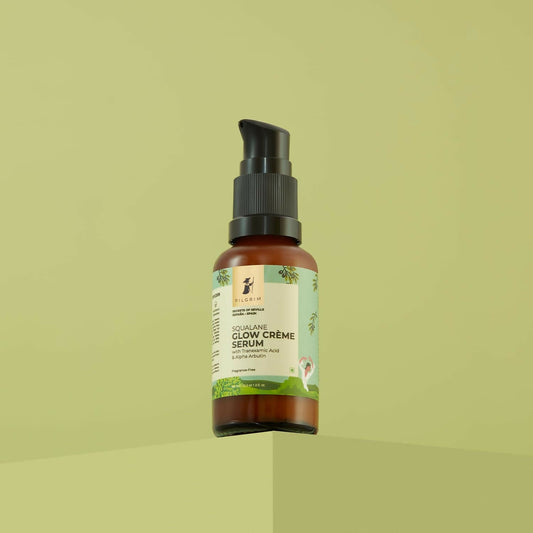 Buy Pilgrim Spanish 4% Niacinamide & 1% Alpha arbutin Glow Cr??me Face Serum For Glowing Skin from DrMediCart, Ship from India to USA