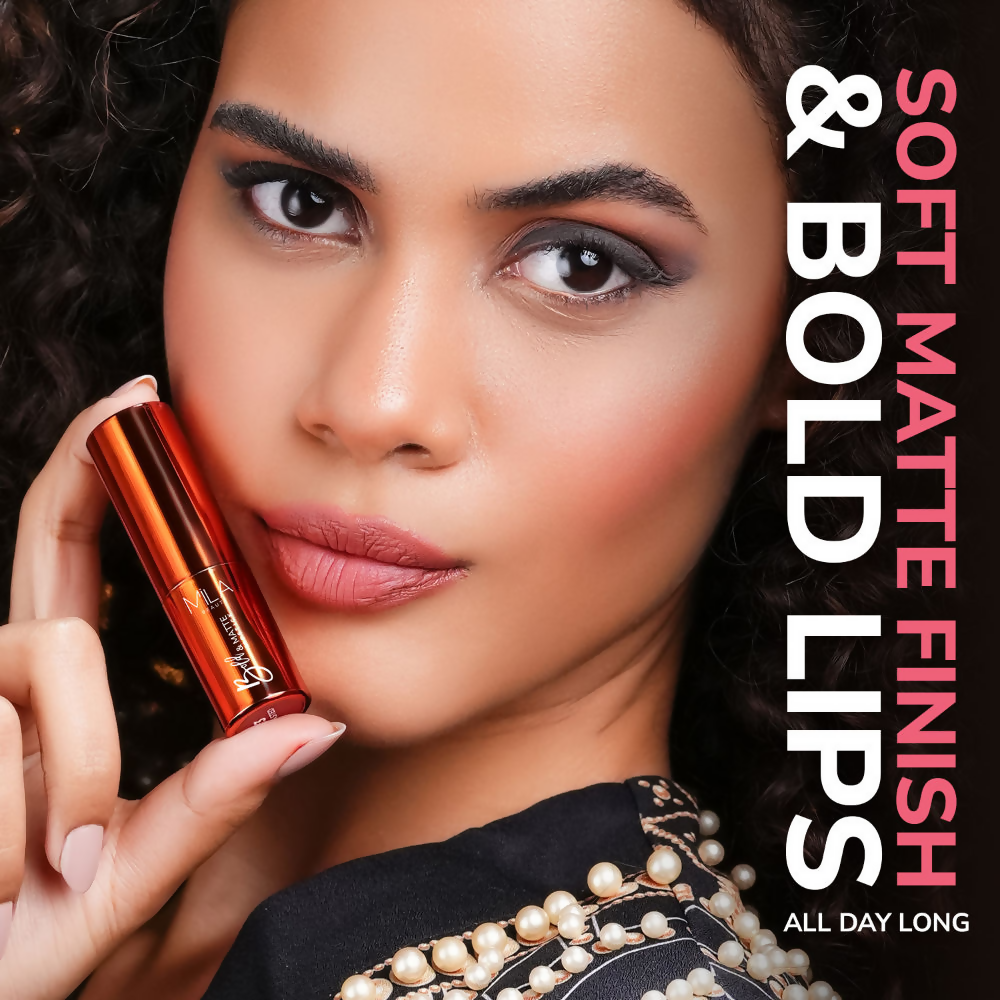 Mila Beaute Bold & Matte Long Lasting Highly Pigmented Lipstick - Scarlet Seduction
