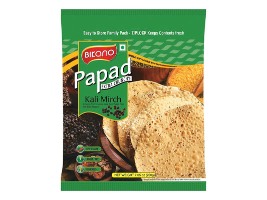Buy Bikano Kali Mirch Papad from DrMediCart