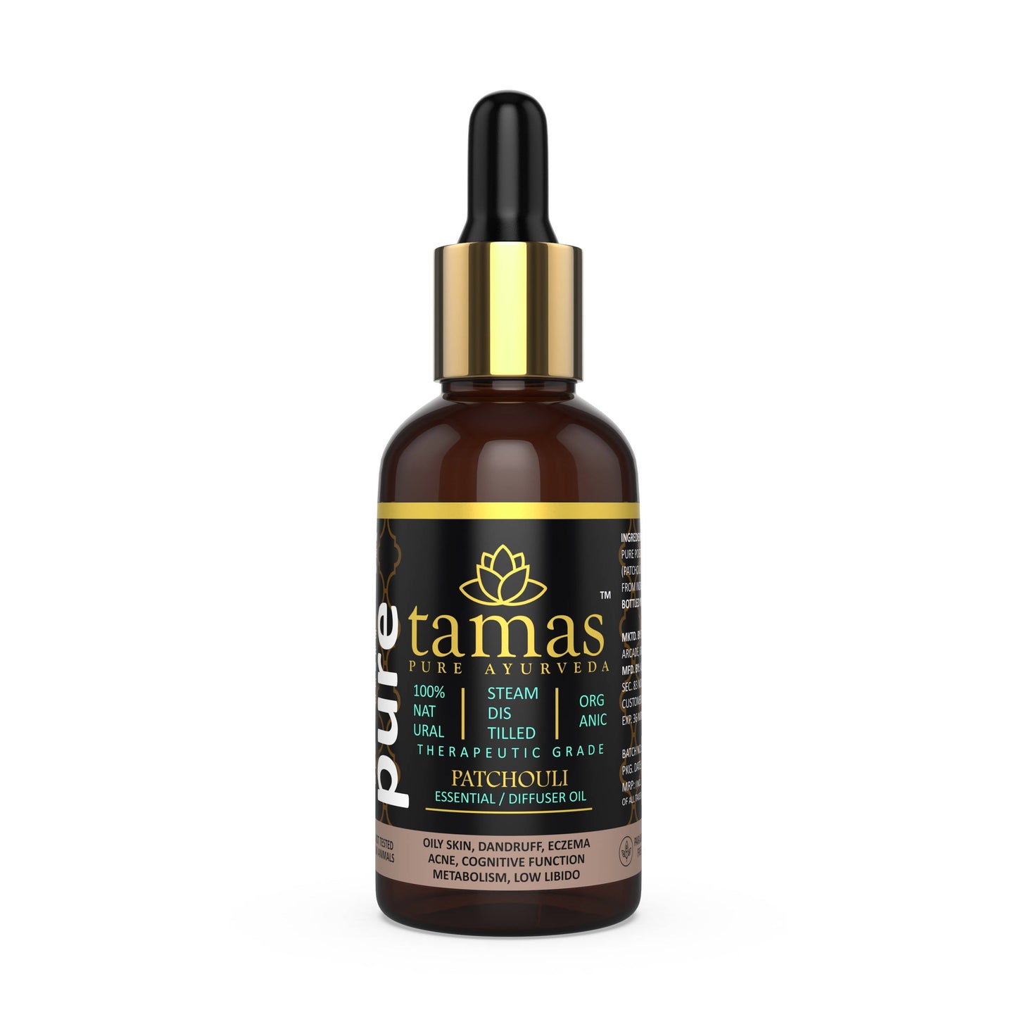 Buy Tamas Pure Ayurveda 100% Organic Patchouli Essential Oil- USDA Certified Organic from DrMediCart, Ship from India to USA