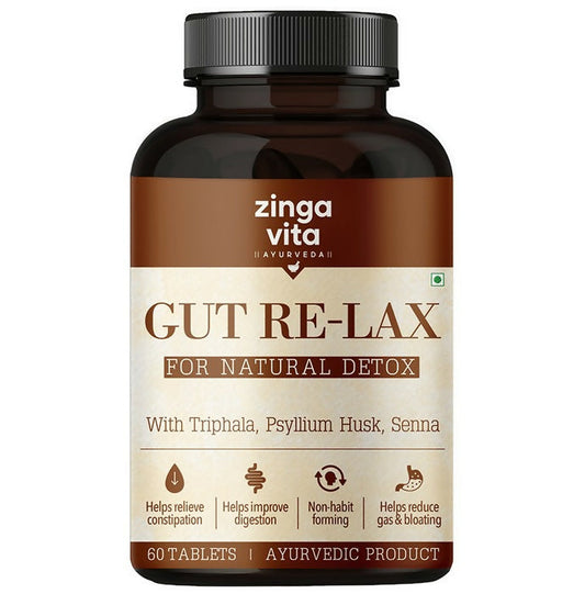 Buy Zingavita Gut Re-Lax Tablets for Natural cleanse  from DrMediCart, Ship from India to USA