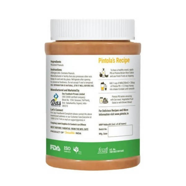 Pintola All Natural Crunchy Peanut Butter