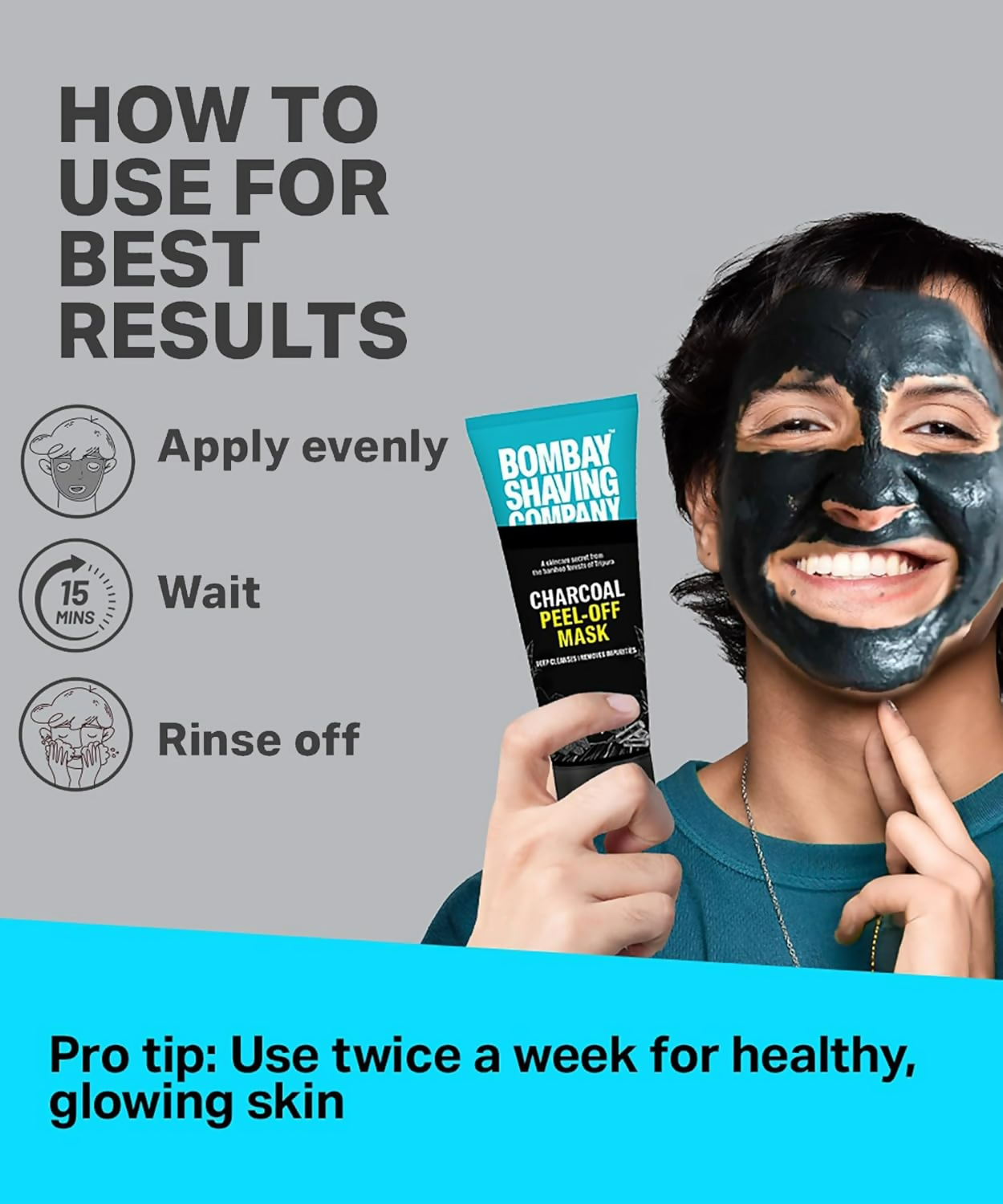 Bombay Shaving Company Activated Charcoal Peel Off Mask
