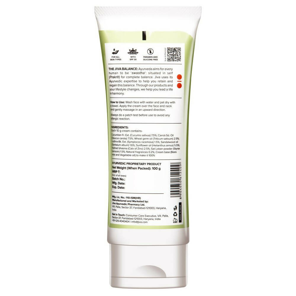 Jiva Ayurveda Cucumber Cream