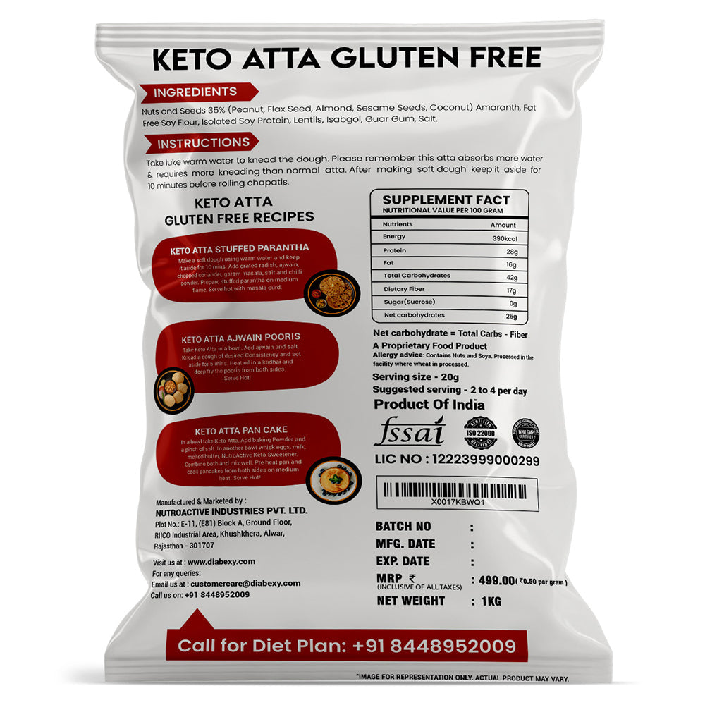 NutroActive Keto Atta Gluten Free