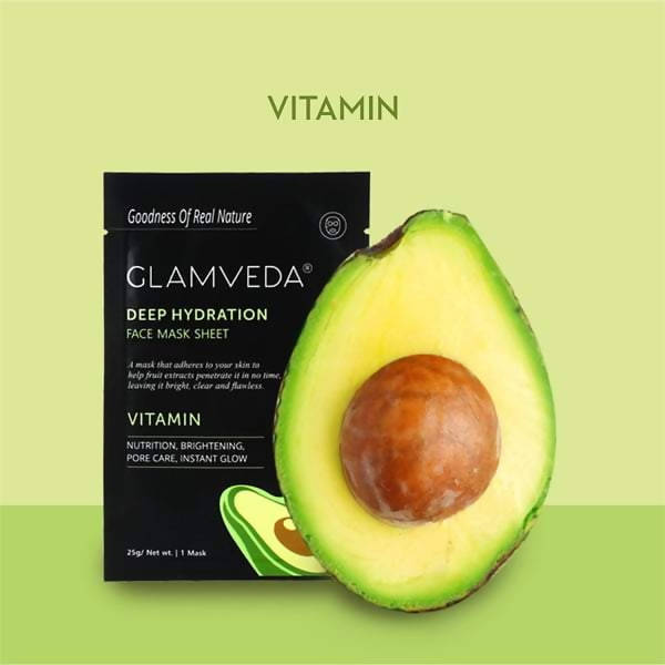 Glamveda Vitamin Sheet Mask-Pore Care & Nutrition