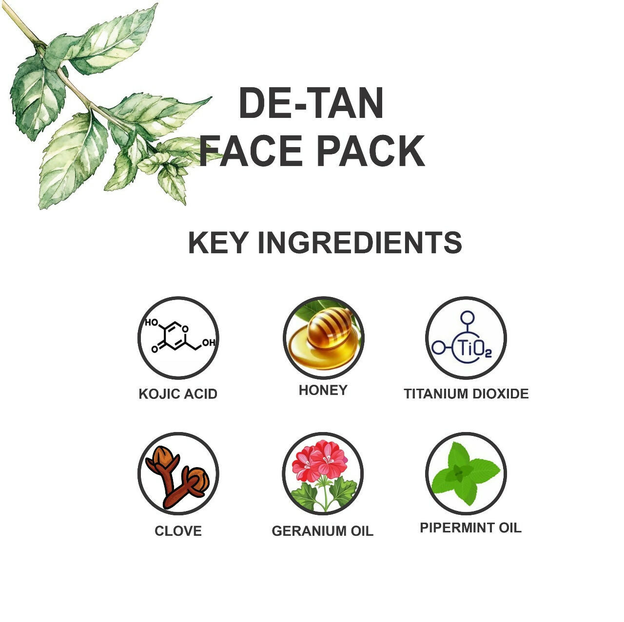 Love Earth De-Tan Face Pack For Instant Tan Removal, Brightens & Smoothens