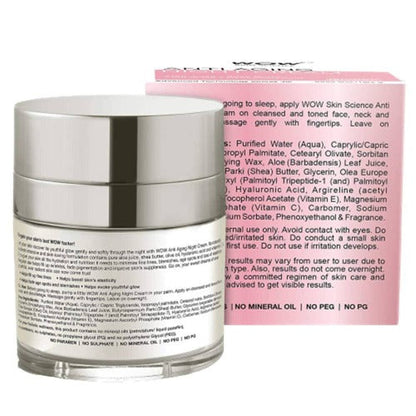 Buy Wow Skin Science Anti Aging Night Cream from DrMediCart, Ship from India to USA