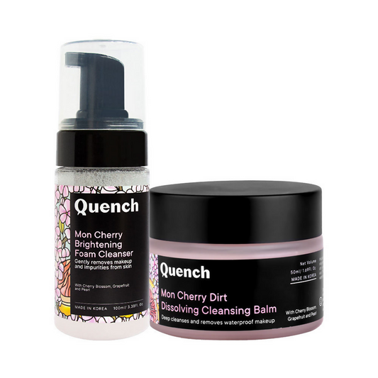 Quench Dirt Dissolving Cleansing Balm & Brightening Foam Cleanser Combo