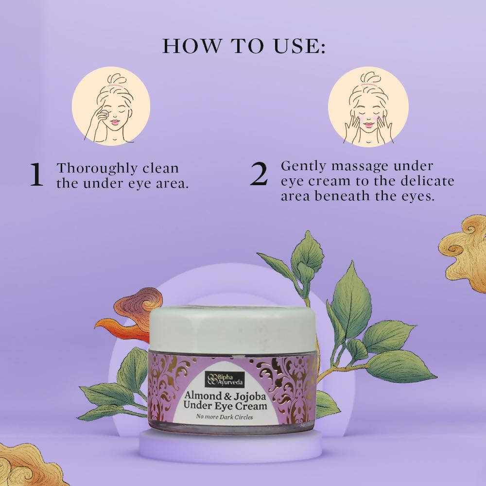 Bipha Ayurveda Almond & Jojoba Under Eye Cream - DrMediCart