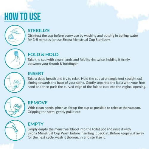 Sirona Reusable Menstrual Cup with Pouch