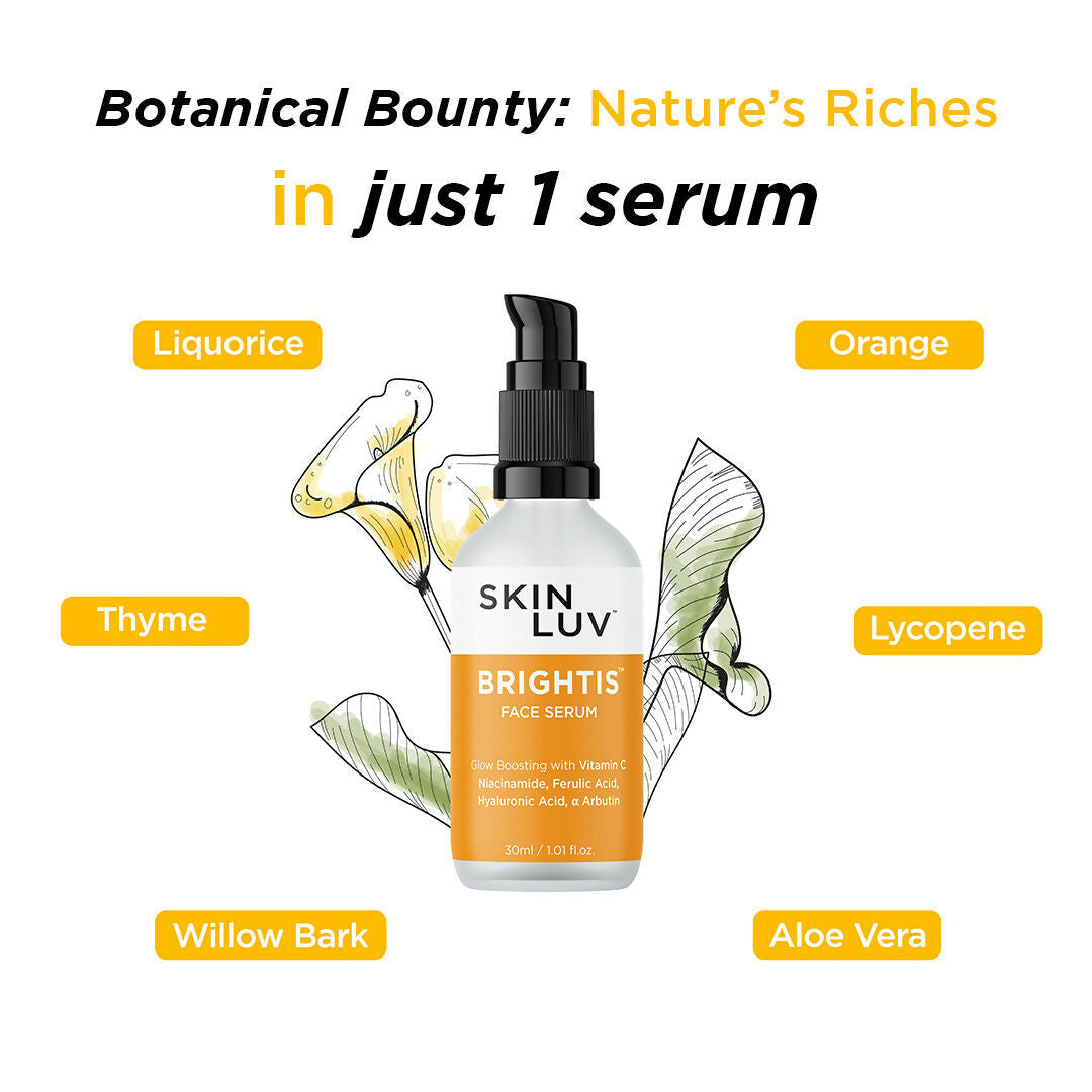 SkinLuv Brightis Glow Boosting Face Serum Vitamin C + Niacinamide + Hyaluronic Acid