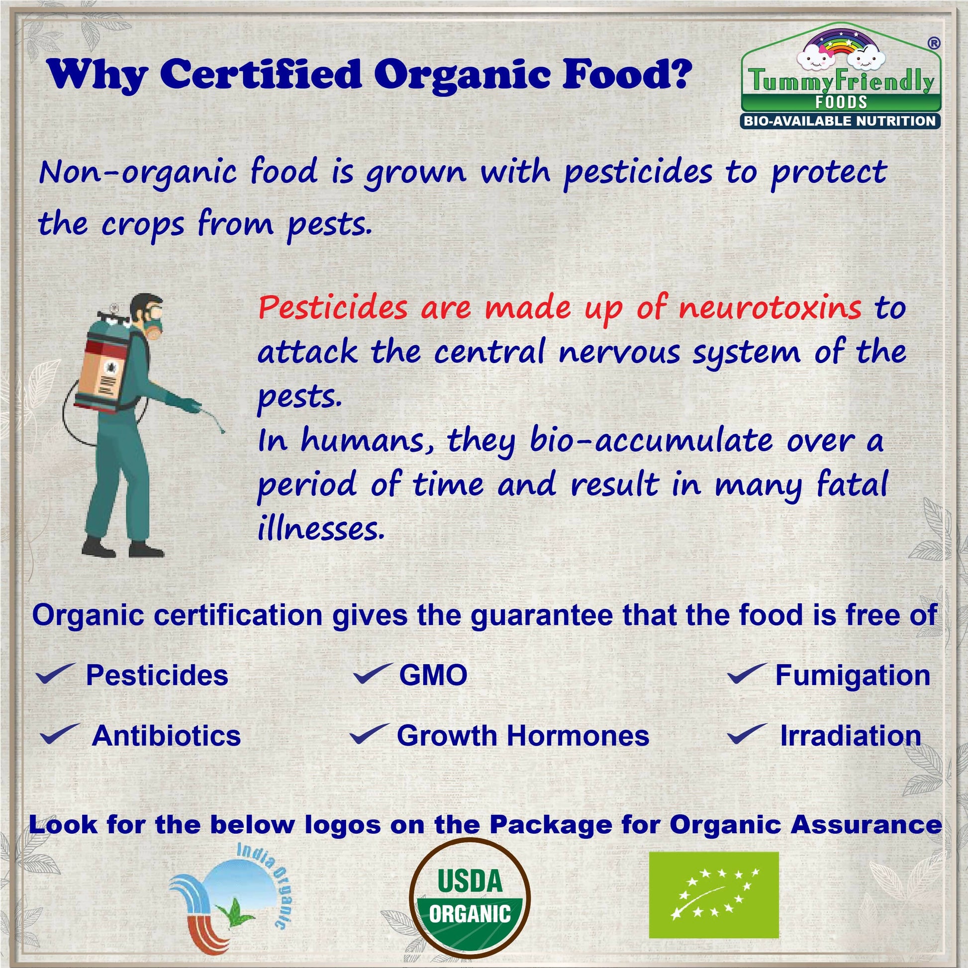TummyFriendly Foods Organic Health Mix Pack for Kids and Adults No Pesticides, No GMO - Drmedicart