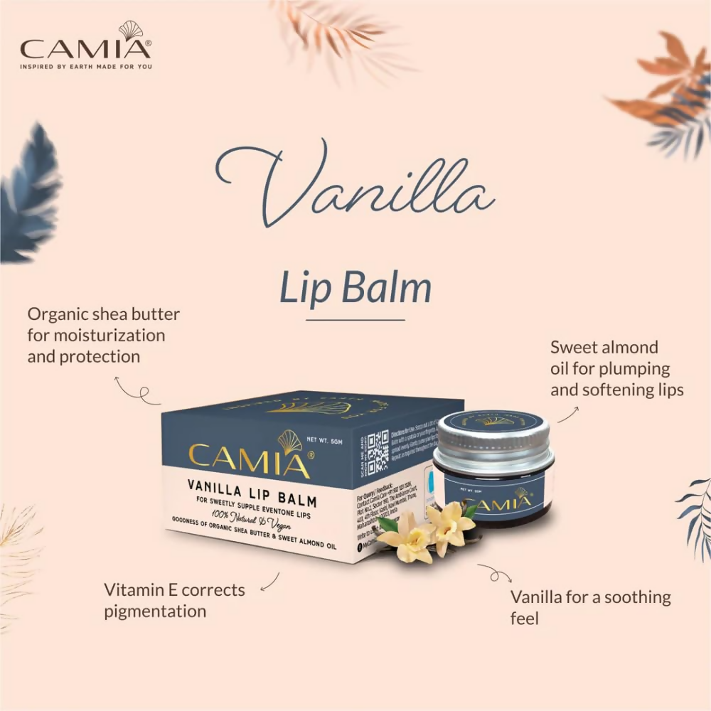 Camia Natural Vanilla Lip Balm