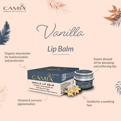 Camia Natural Vanilla Lip Balm