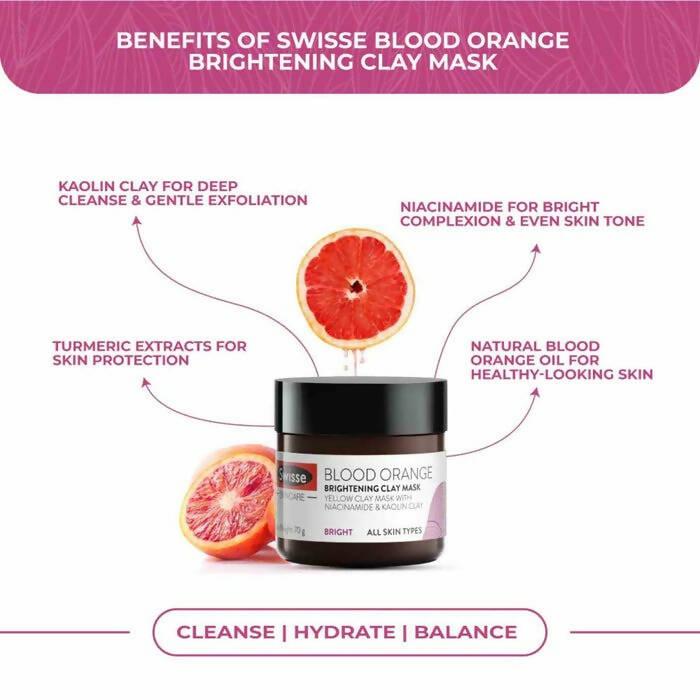 Swisse Blood Orange Brightening Clay Mask With Vitamin C - DrMediCart