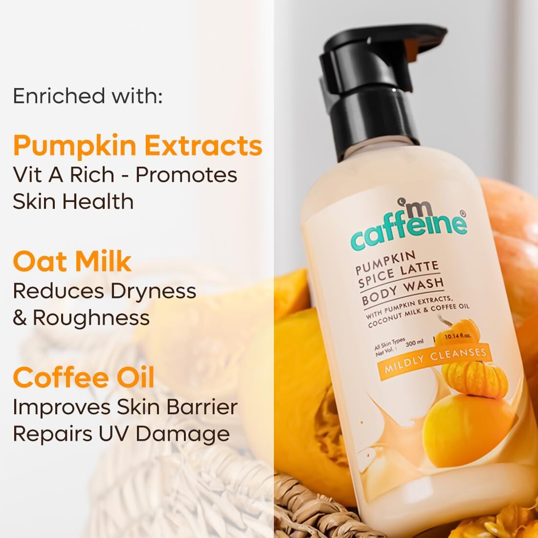 mCaffeine Pumpkin Spice Latte Body Wash