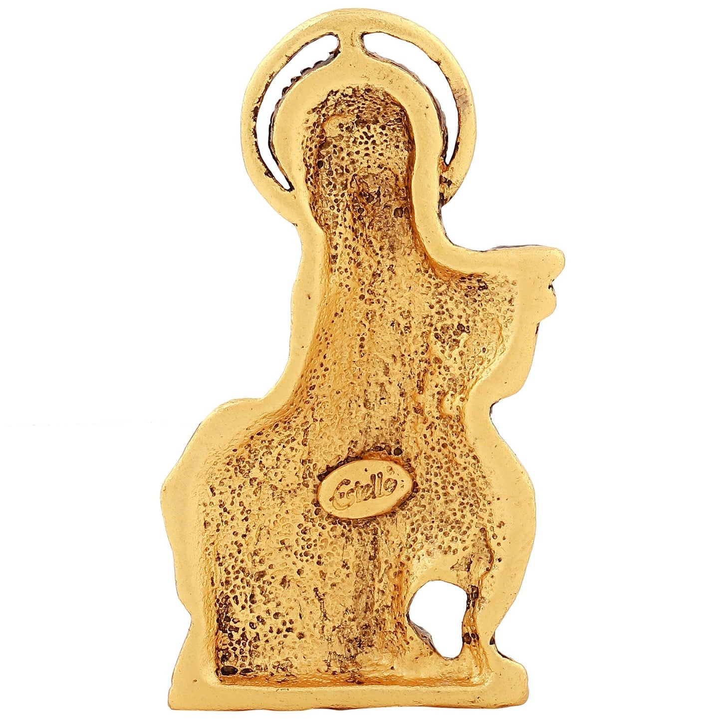 Estele Gold -Polished Spiritual Lord Krishna Idol for Home/Car Decor