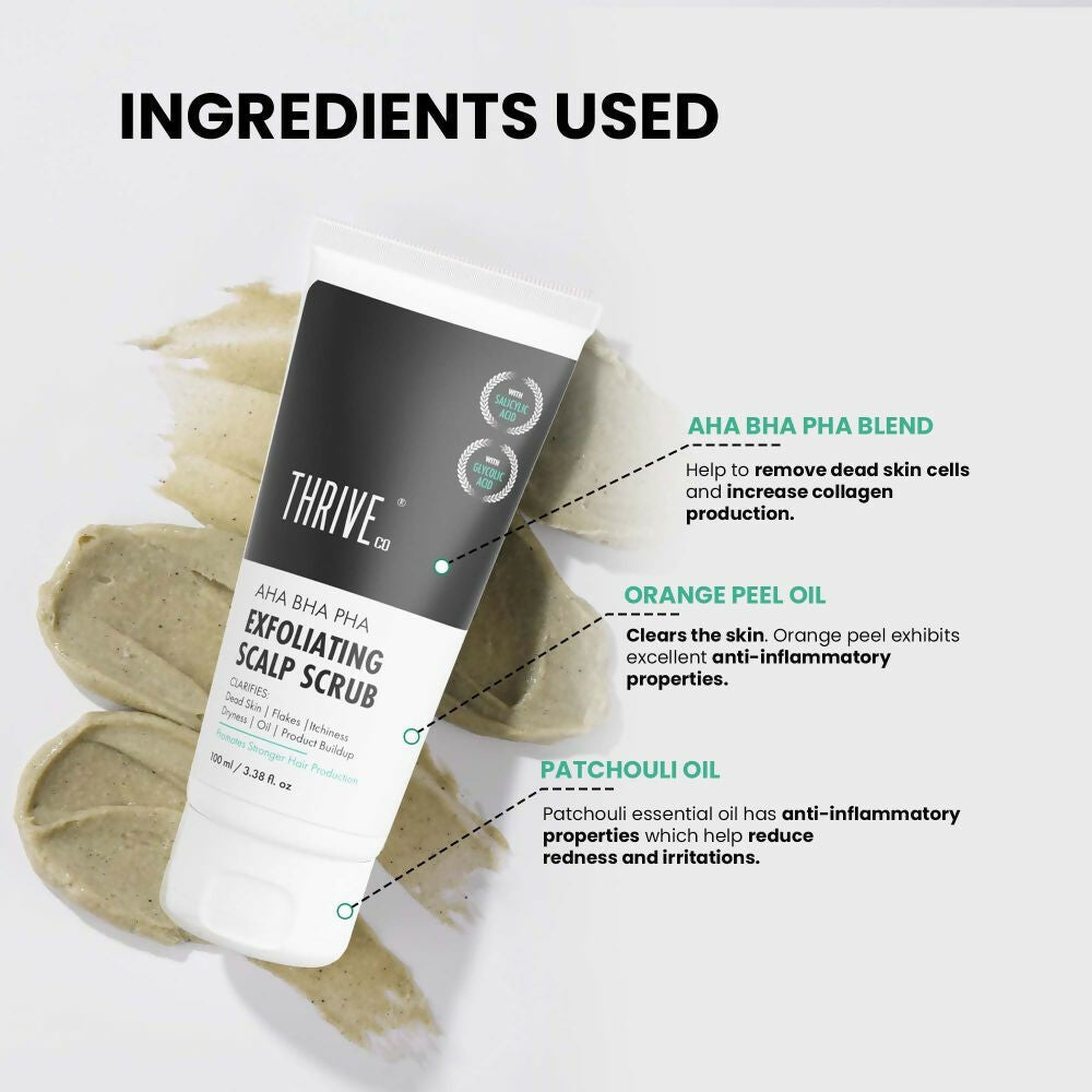 ThriveCo AHA BHA PHA Exfoliating Scalp Scrub