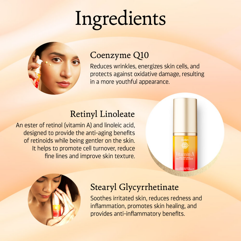 Indulgeo Essentials Vitamin A Pro-Retinol Restoring Essence Serum