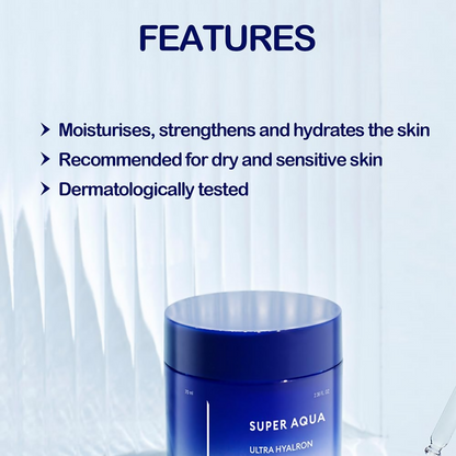 Missha Super Aqua Ultra Hyalron Cream For Intense Hydration And Skin Barrier Support