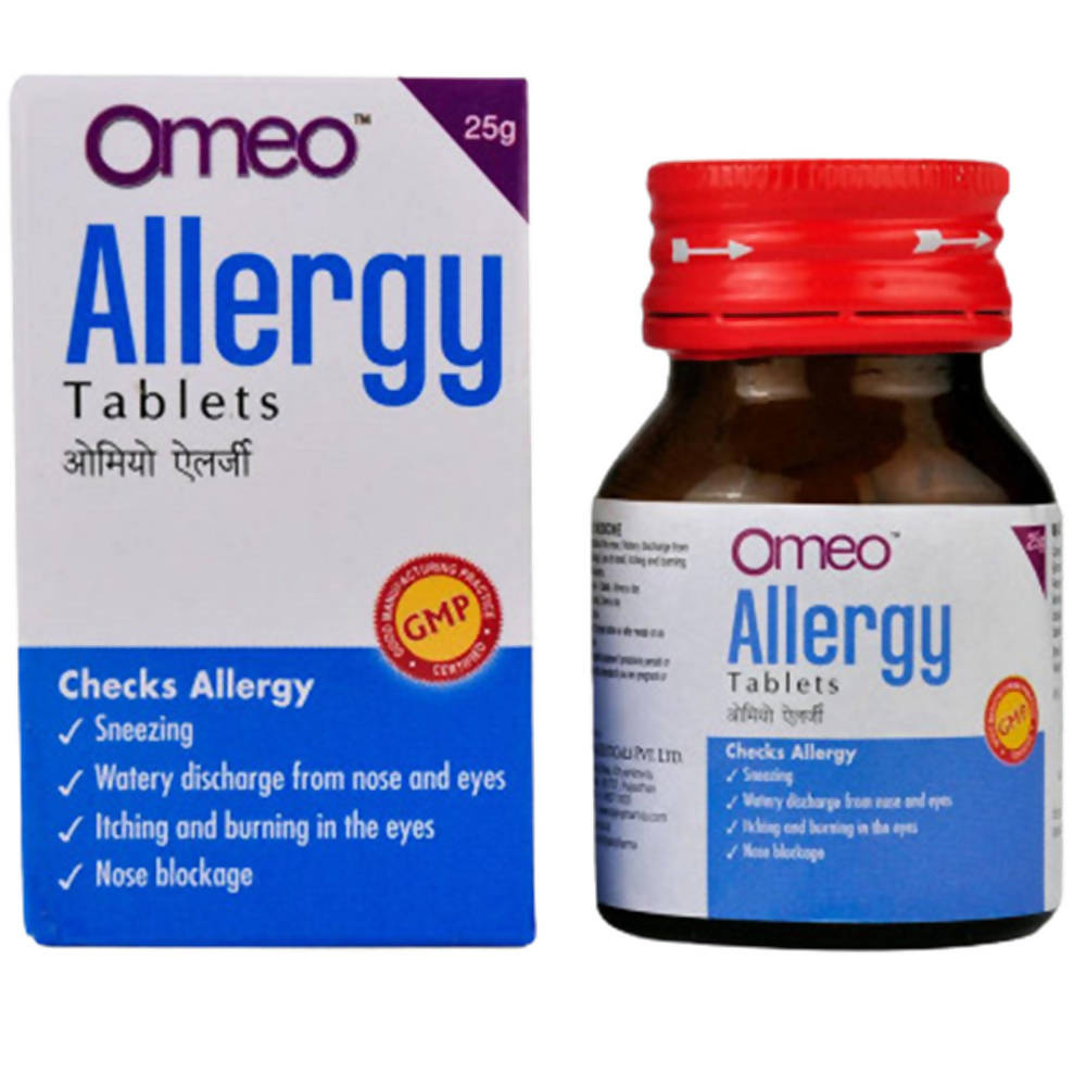Buy Bjain Homeopathy Omeo Allergy Tablets from DrMediCart, Ship from India to USA