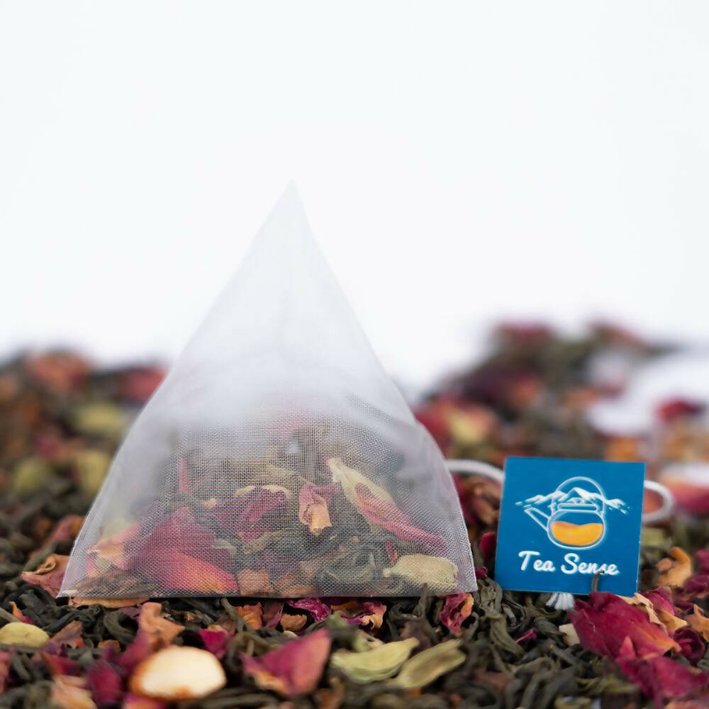Tea Sense Kashmiri Kahwa Detox Green Tea Bags Box - Drmedicart