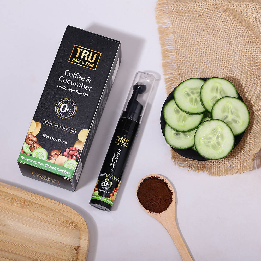 tru hair skin coffee cucumber under eye roll on buy in usa