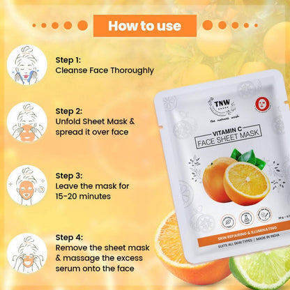 The Natural Wash Vitamin C Face Sheet Mask