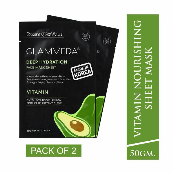 Glamveda Vitamin Sheet Mask-Pore Care & Nutrition