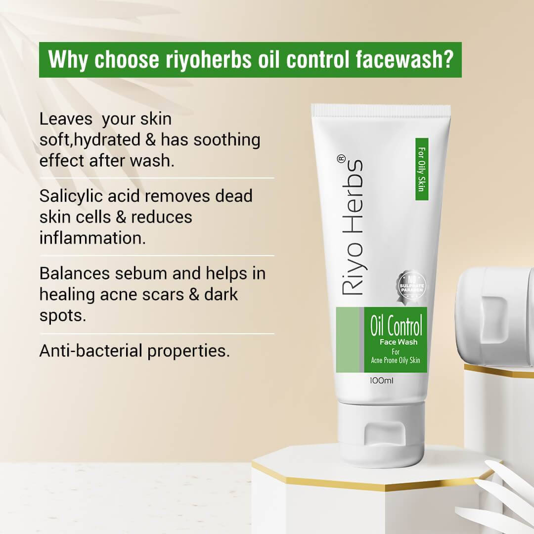 Riyo Herbs Oil Control Facewash For Acne Prone Oily Skin