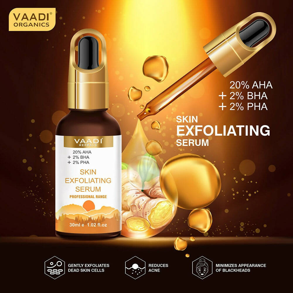 Vaadi Herbals Skin Exfoliating Serum With 20% AHA & 2% BHA & 2% PHA - Drmedicart