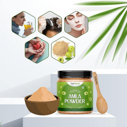 OurHerb Pure & Natural Amla Powder for Health, Skin & Hair