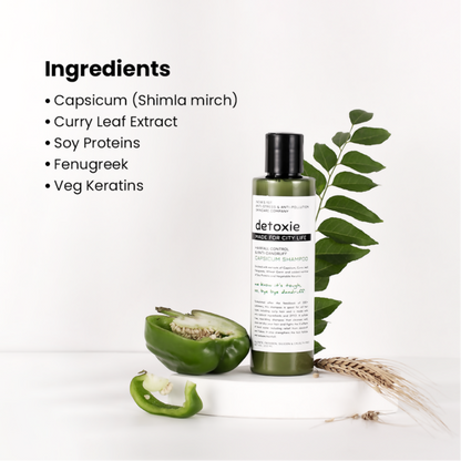 Detoxie Anti-Dandruff & Flake Relief Capsicum Shampoo