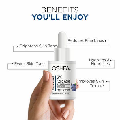 Oshea Herbals Phytoderma 2% Kojic Acid With 1% Alpha Arbutin & Niacinamide Face Serum