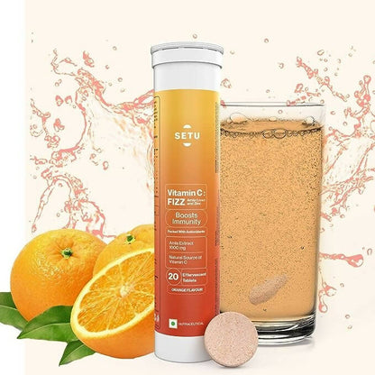 Setu Vitamin C: Fizz - 15 Effervescent Tablets