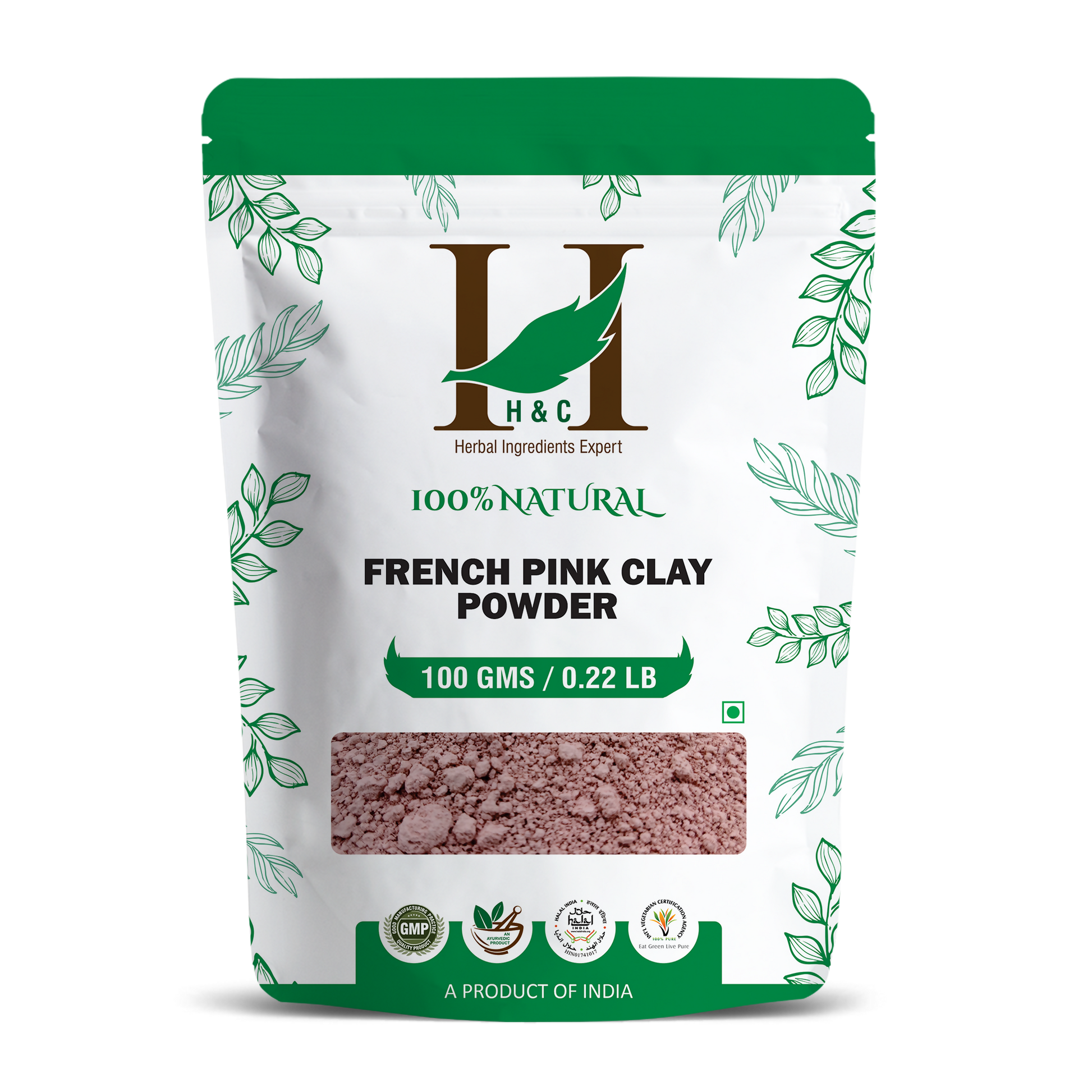 H&C Herbal French Pink Clay Powder
