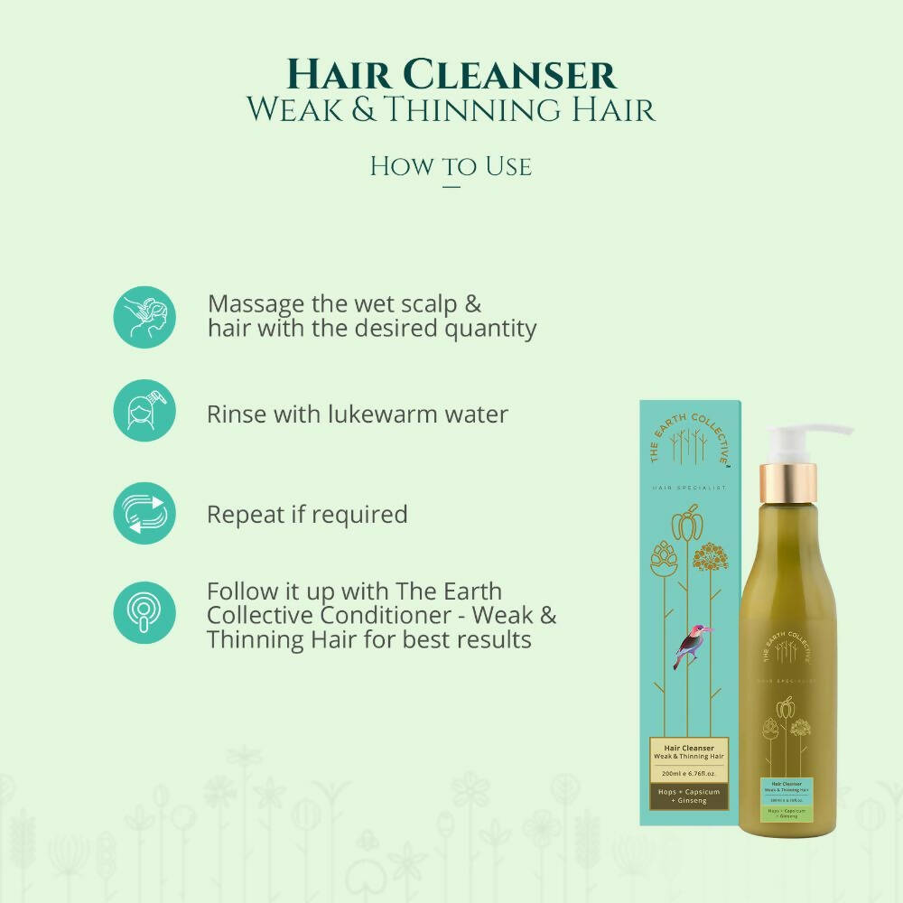 The Earth Collective Hair Cleanser - Weak & Thinning Hair - Drmedicart