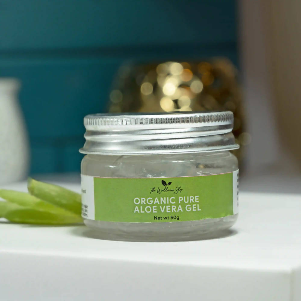 The Wellness Shop Organic Pure Aloe Vera Face Gel - Drmedicart