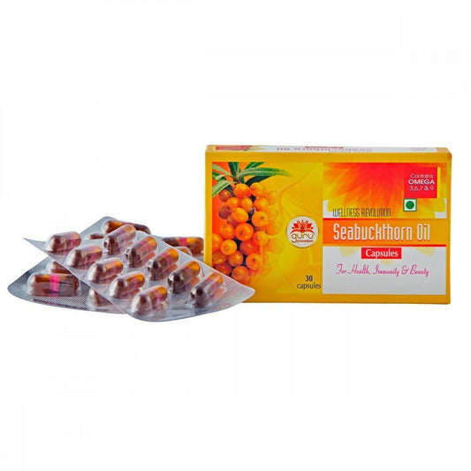 Buy Guru Prasadam Seabuckthorn Oil Capsules from DrMediCart, Ship from India to USA