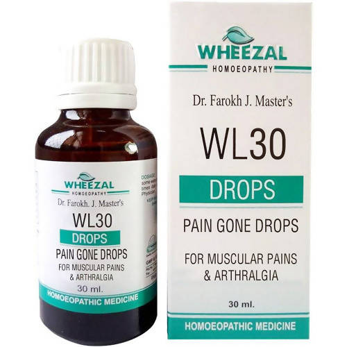 Buy Wheezal Homeopathy WL-30 Pain Gone Drops from DrMediCart, Ship from India to USA