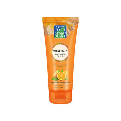Astaberry Vitamin C Face Wash Scrub-Daily Exfoliating Cleanser