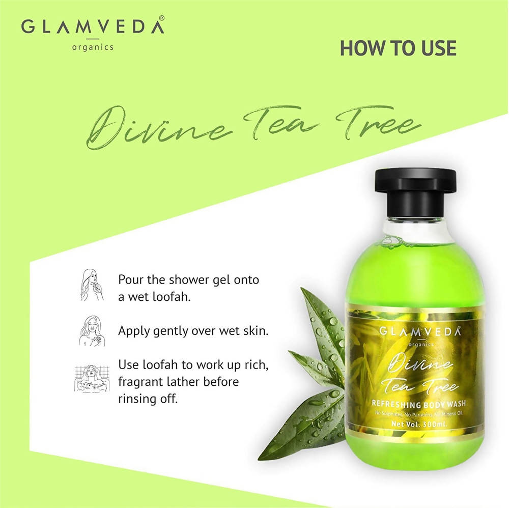 Glamveda Divine Tea Tree Nourishing Body Wash