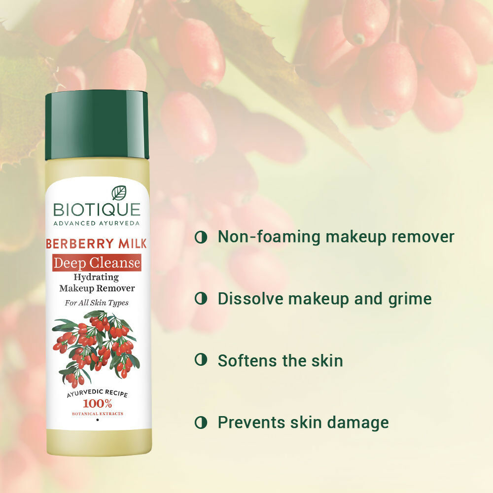 Biotique Berberry Milk Deep Cleanse Hydrating Makeup Remover
