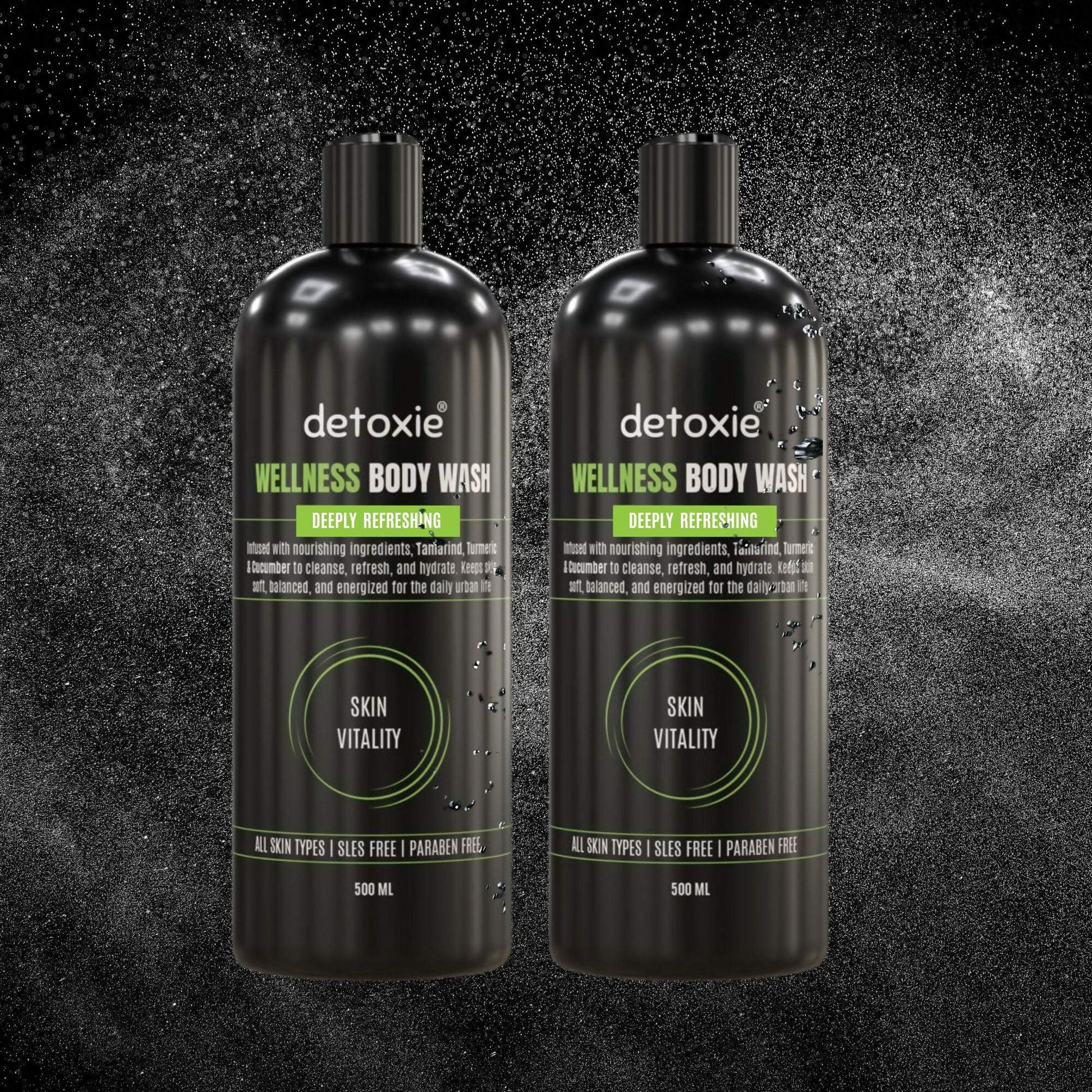 Detoxie Body Wash with Loofah - Wellness